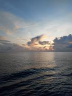 An exotic view while testing the robot in the middle of sea for half a month.